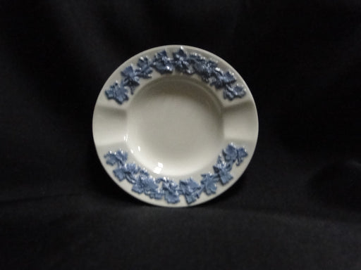 Wedgwood Queensware Lavender / Blue on Cream, Plain: 2 Slot Ashtray, 3 3/4"