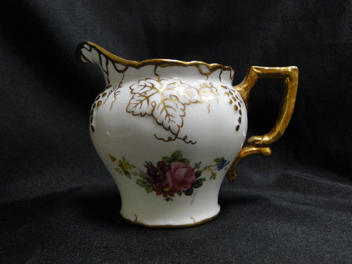 Royal Crown Derby Vine, Florals: Creamer / Cream Pitcher, 3 3/4", Garnett