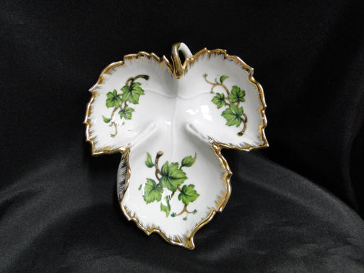 Kelvin Fine China: Three Part Divided Relish Dish Shaped Like a Leaf, 7 1/4"