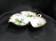Kelvin Fine China: Three Part Divided Relish Dish Shaped Like a Leaf, 7 1/4"