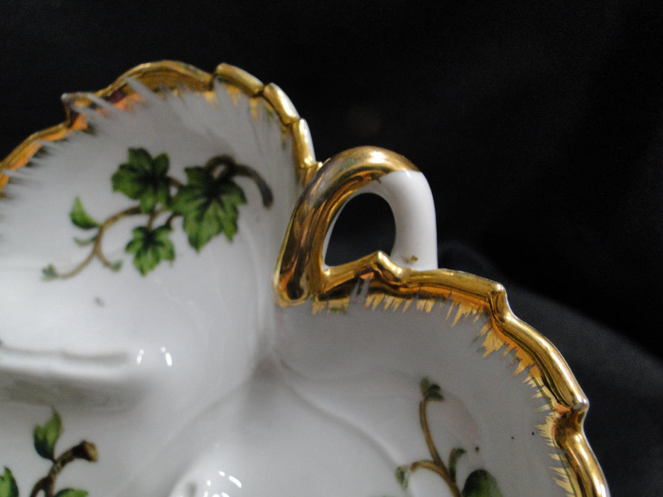 Kelvin Fine China: Three Part Divided Relish Dish Shaped Like a Leaf, 7 1/4"
