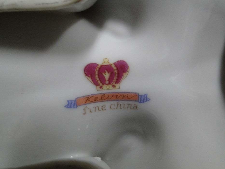 Kelvin Fine China: Three Part Divided Relish Dish Shaped Like a Leaf, 7 1/4"