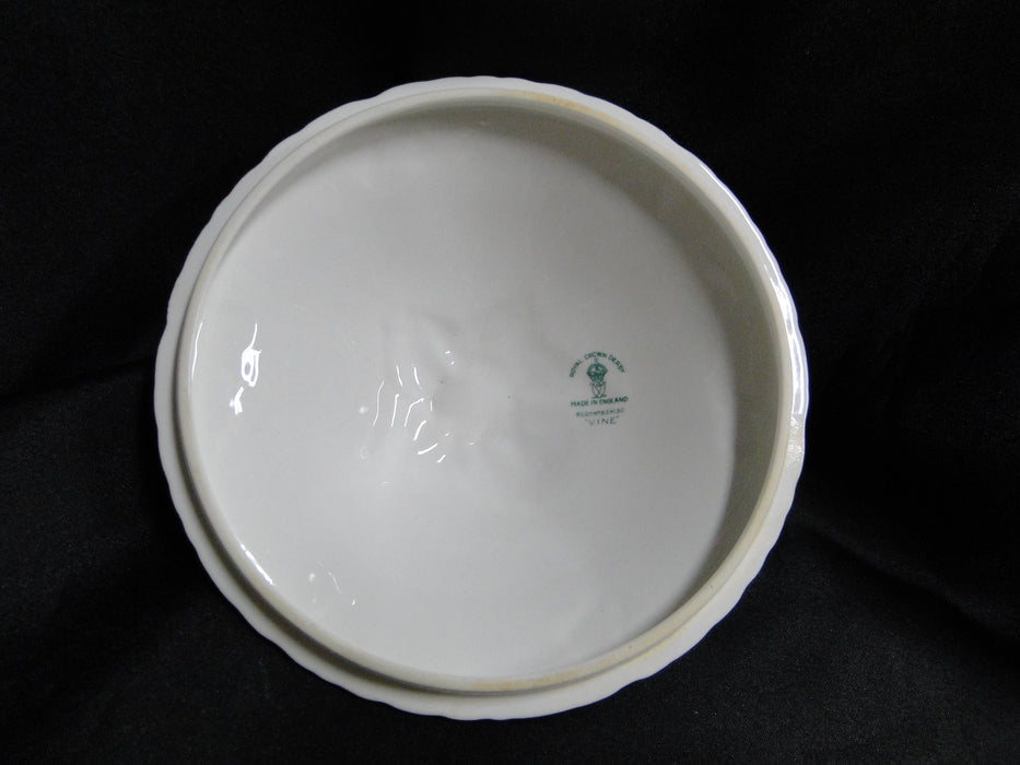 Royal Crown Derby Vine, Florals: Round Serving Bowl & Lid, As Is