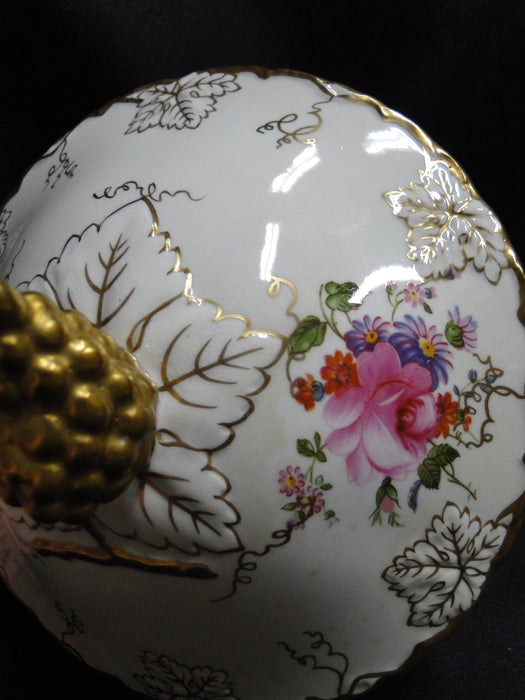 Royal Crown Derby Vine, Florals: Round Serving Bowl & Lid, As Is
