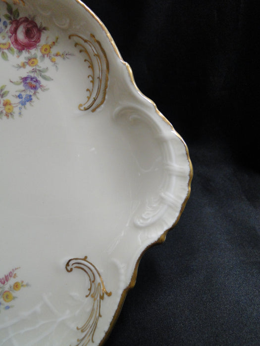 Rosenthal Heirloom, Ivory, Flowers: Oval Serving Platter, 13 1/2" x 8 1/2"