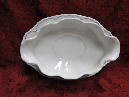 Krautheim/Franconia FR115, Floral w/ Blue Trim: Gravy Boat w/ Underplate
