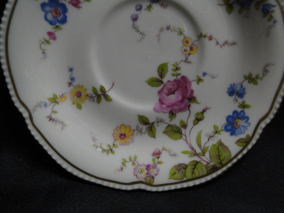 Castleton Sunnyvale, Multicolored Flowers: Cup & Saucer Set, 2 1/4", As Is