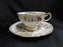 Castleton Sunnyvale, Multicolored Flowers: Cup & Saucer Set, 2 1/4", As Is