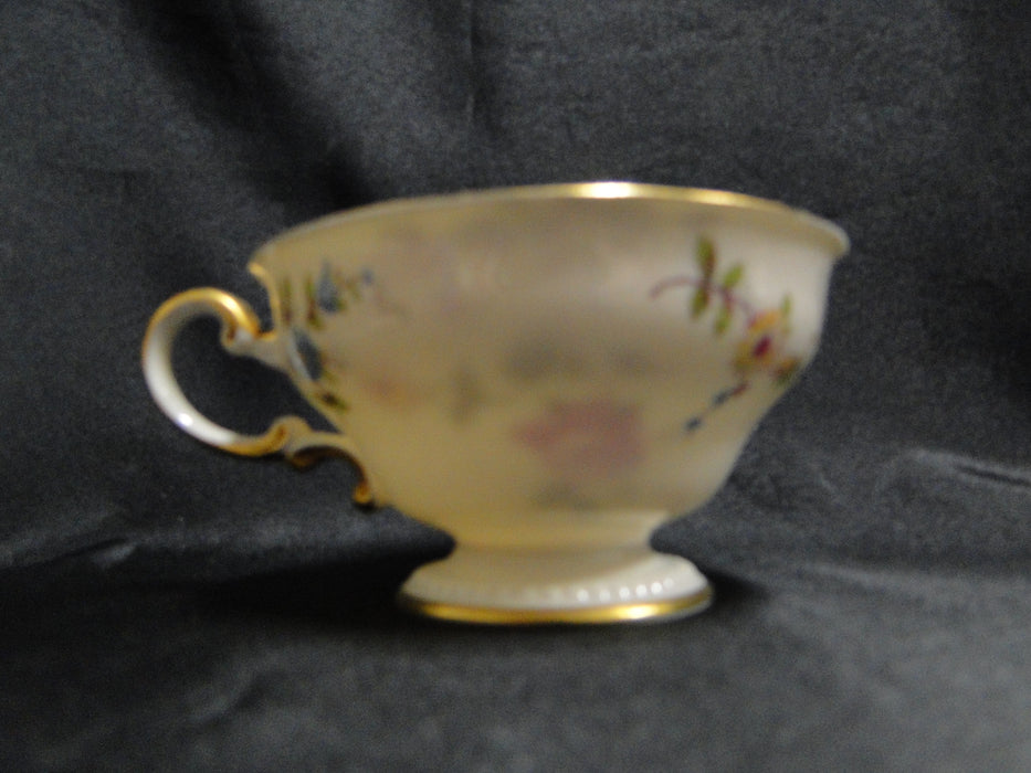 Castleton Sunnyvale, Multicolored Flowers: Cup & Saucer Set, 2 1/4", As Is
