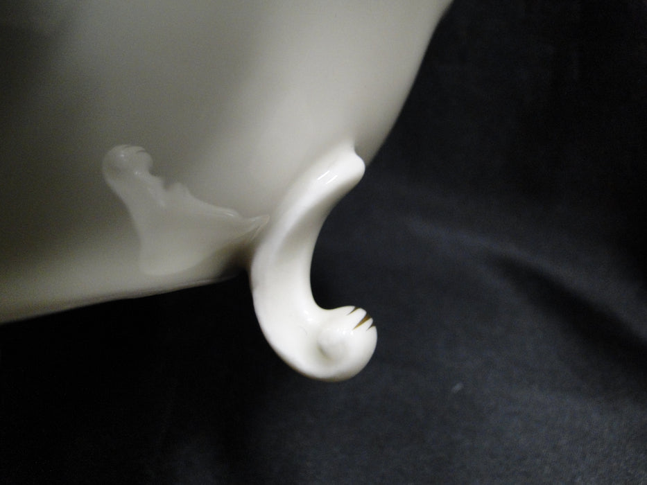 Rosenthal 282R, Ivory, Flowers, Pierced: Round Footed Bowl, 9" x 3" Tall