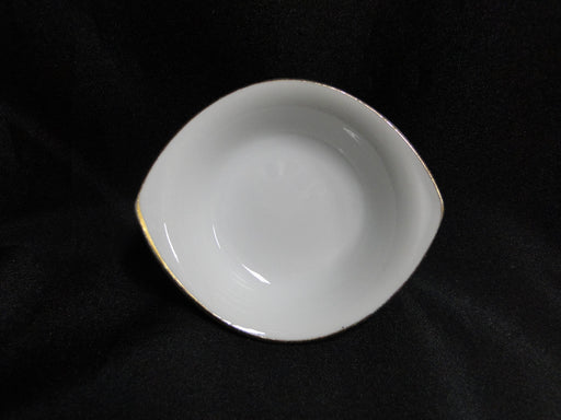 Oriental China, White w/ Gold Trim: Butter Pat, 3 1/2"