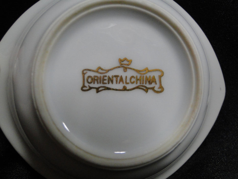 Oriental China, White w/ Gold Trim: Butter Pat, 3 1/2"