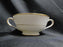 Noritake White w/ Gold Trim: Cream Soup Bowl & Saucer Set