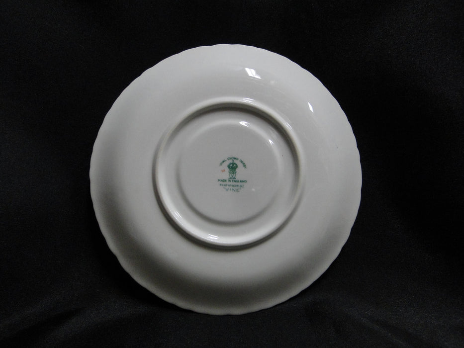 Royal Crown Derby Vine, Florals: Cream Soup & Saucer Set (s), Lt Discoloration