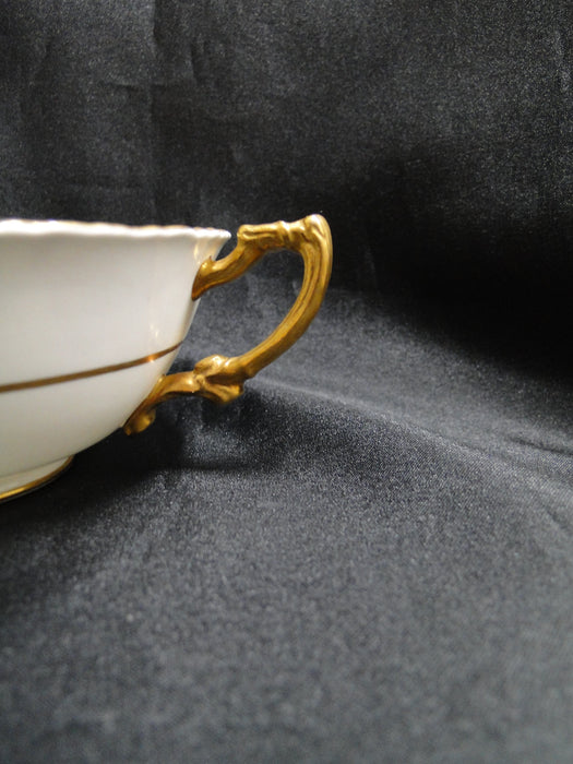 Royal Crown Derby Vine, Florals: Cream Soup & Saucer Set (s), Lt Discoloration