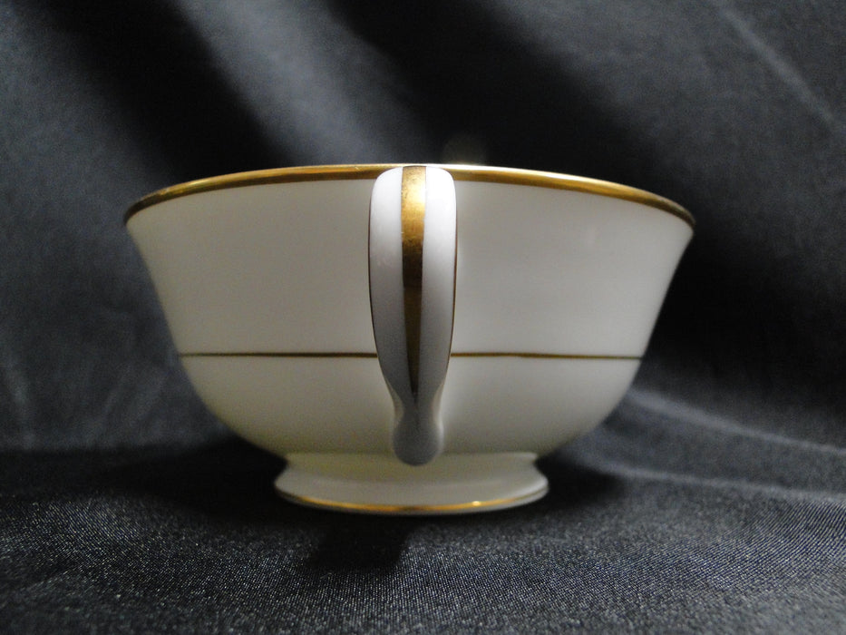 Noritake White w/ Gold Trim: Cream Soup Bowl & Saucer Set