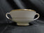 Noritake White w/ Gold Trim: Cream Soup Bowl & Saucer Set