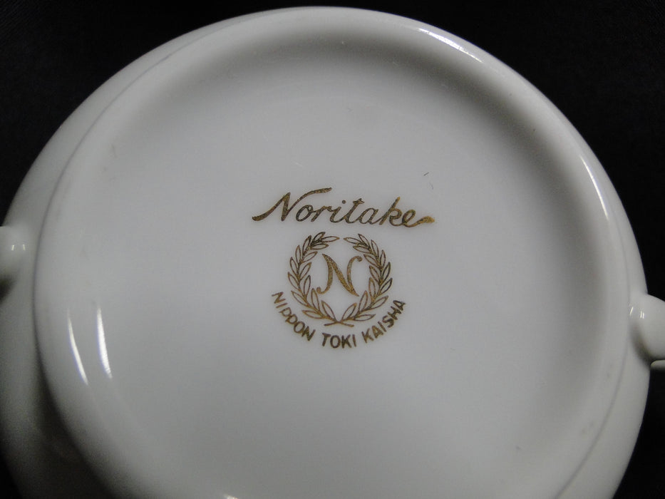 Noritake White w/ Gold Trim: Cream Soup Bowl & Saucer Set