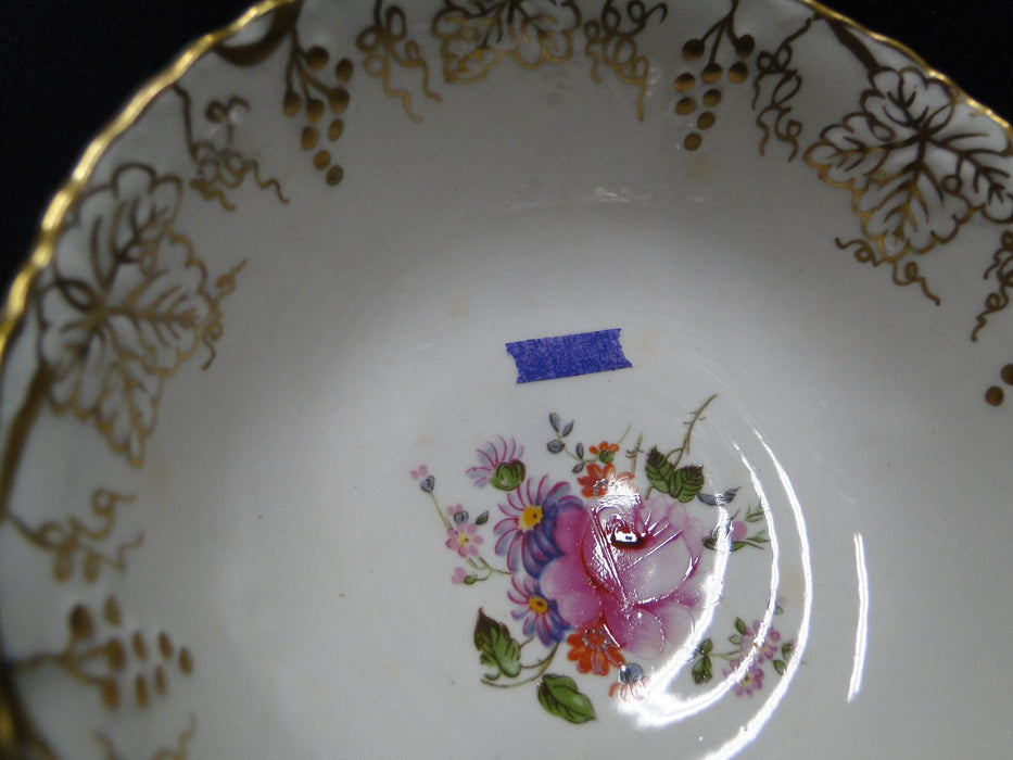 Royal Crown Derby Vine, Florals: Cream Soup & Saucer Set (s), Lt Discoloration
