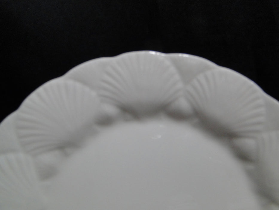 Coalport Oceanside, All White, Embossed Seashells: Salad Plate (s), 8 1/8"