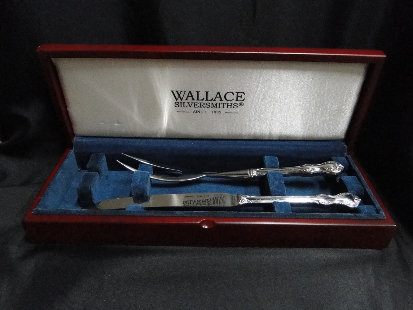 Wallace Camden Stainless Steel Flatware: 2-Piece Slicer & Fork Carving Set, Box