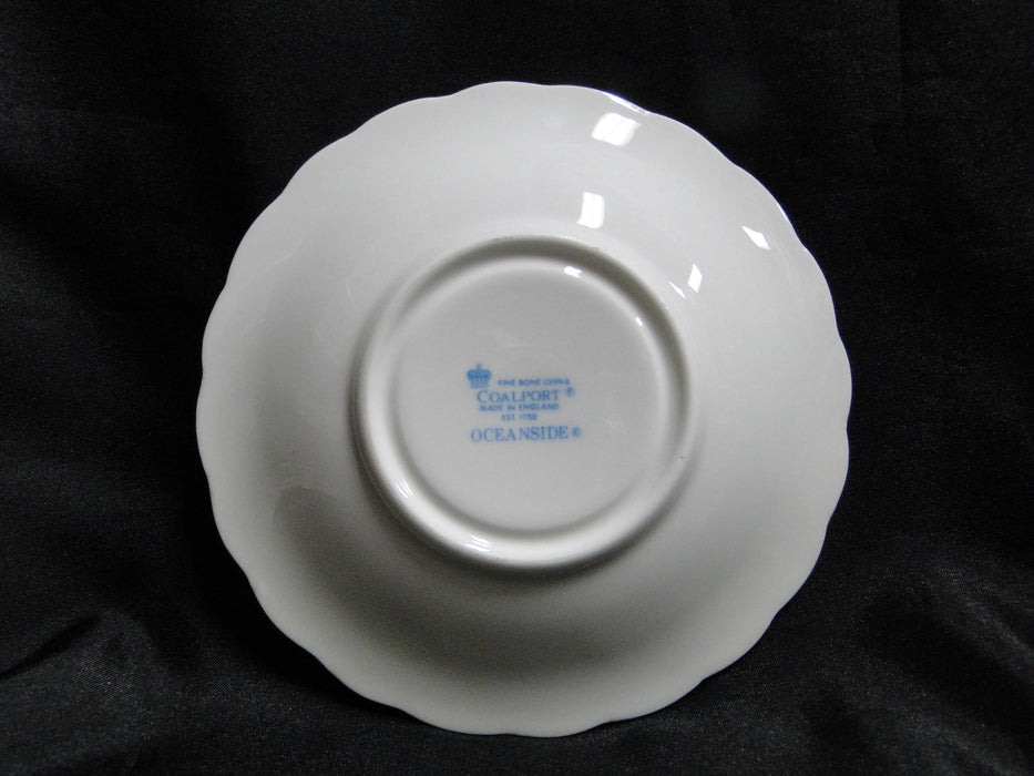 Coalport Oceanside, All White, Embossed Seashells: Cup & Saucer Set (s), 2 1/4"