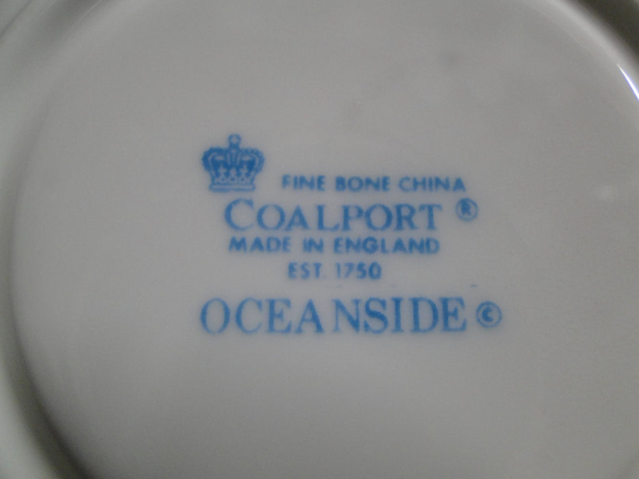Coalport Oceanside, All White, Embossed Seashells: Cup & Saucer Set (s), 2 1/4"