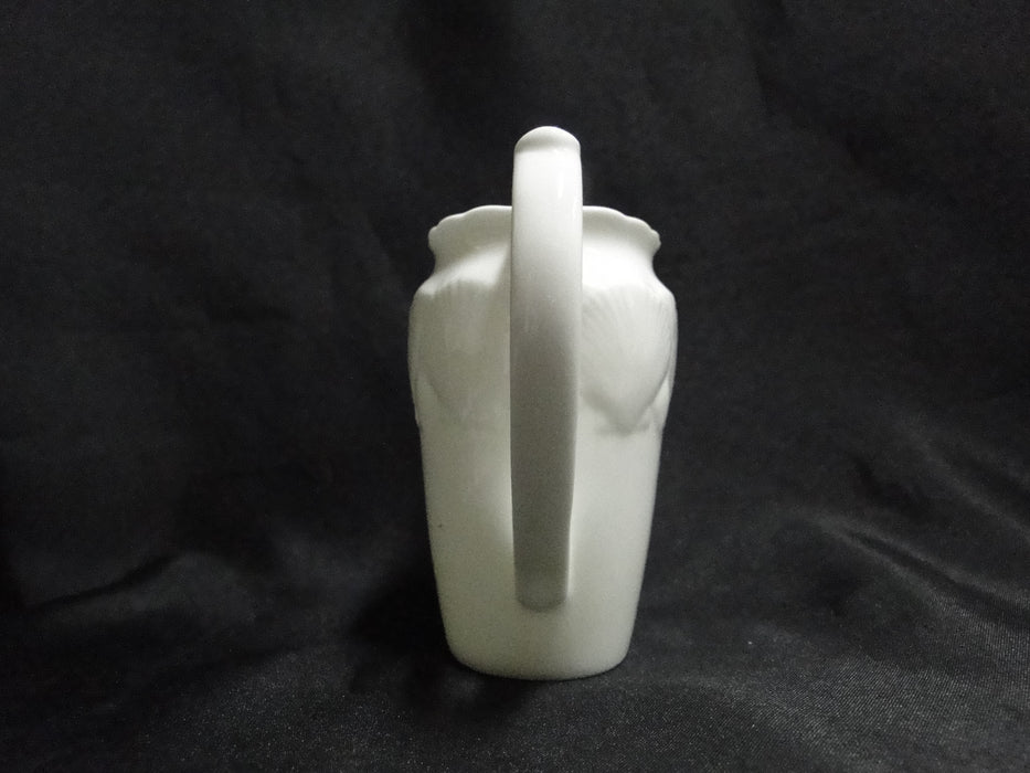 Wedgwood Oceanside, All White, Embossed Seashells: Creamer, 3 3/4"