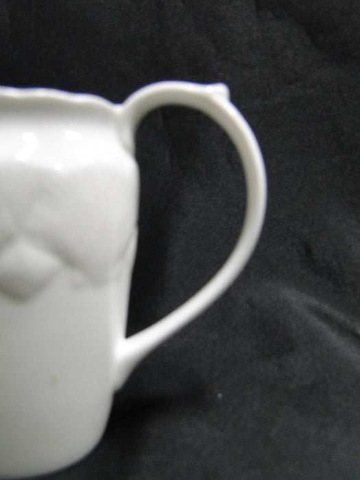 Wedgwood Oceanside, All White, Embossed Seashells: Creamer, 3 3/4"