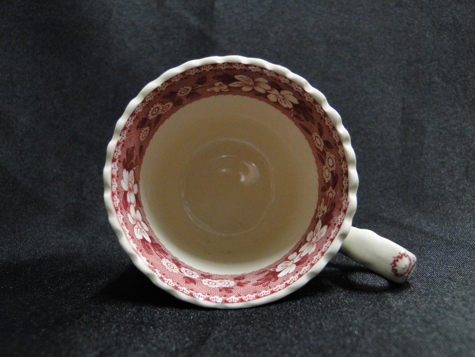 Spode Pink Tower, Pink Floral w/ Scene: Demitasse Cup & Saucer Set