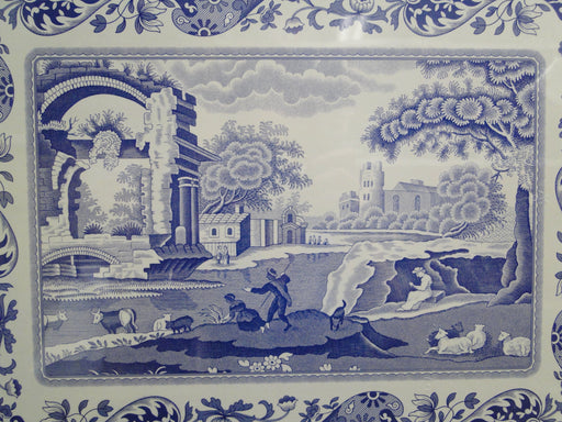 Spode Italian by Pimpernel, Blue Scene: NEW Set of Four Placemats (s), 15.7" x 11.7”