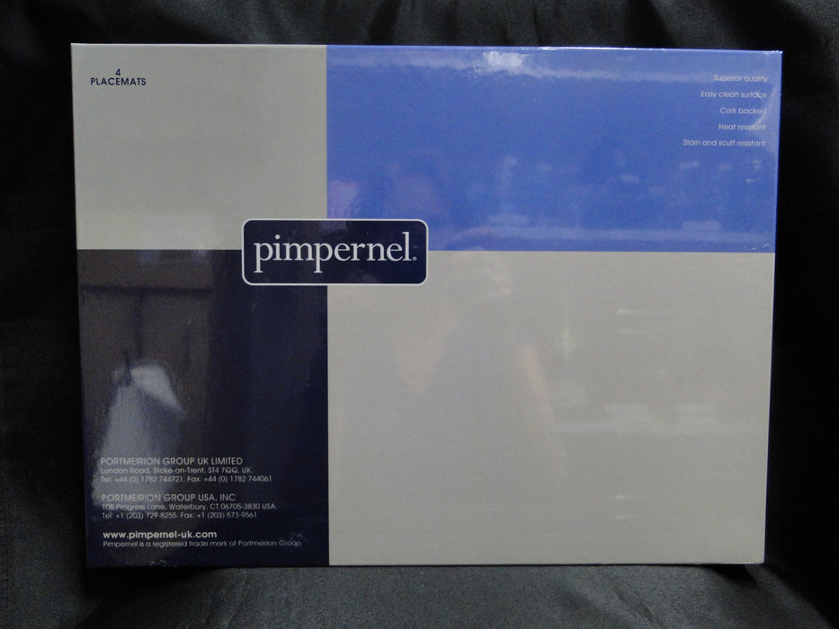 Spode Italian by Pimpernel, Blue Scene: NEW Set of Four Placemats (s), 15.7" x 11.7”