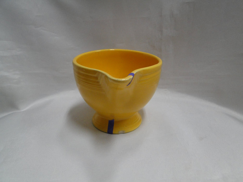 Homer Laughlin Fiesta (Old): Yellow Creamer / Cream Pitcher, 3", As Is