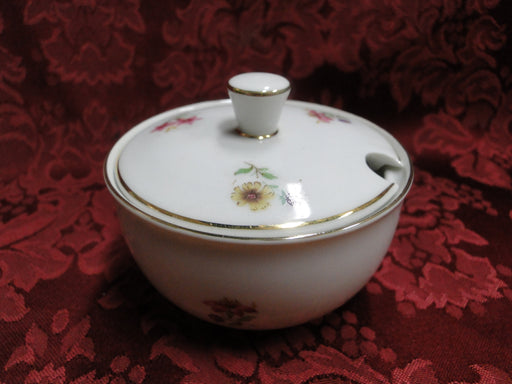 Arzberg, White w/ Multi Flowers, Gold Trim, Shape 2025: Sugar Bowl & Lid