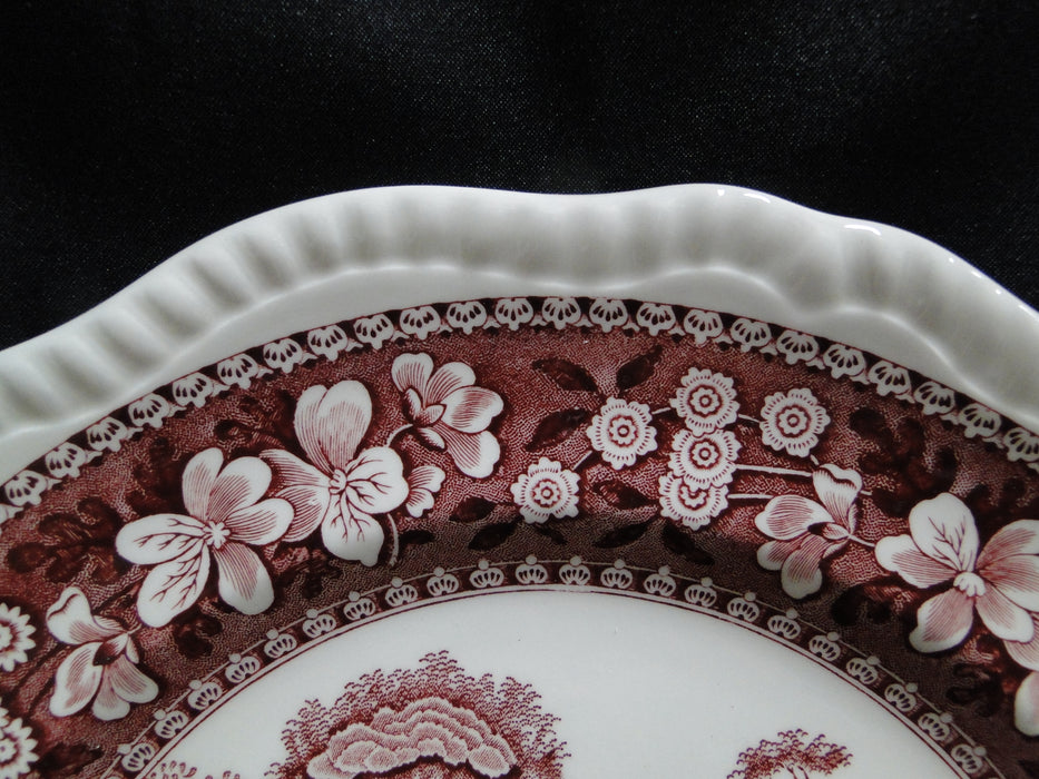 Spode Pink Tower, Pink Floral w/ Scene: Dinner Plate (s), 10 3/4"