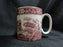 Spode Pink Tower, Pink Floral w/ Scene: Mug (s), 3 1/4" Tall