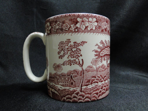 Spode Pink Tower, Pink Floral w/ Scene: Mug (s), 3 1/4" Tall