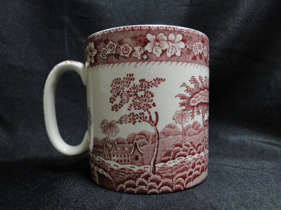 Spode Pink Tower, Pink Floral w/ Scene: Mug (s), 3 1/4" Tall
