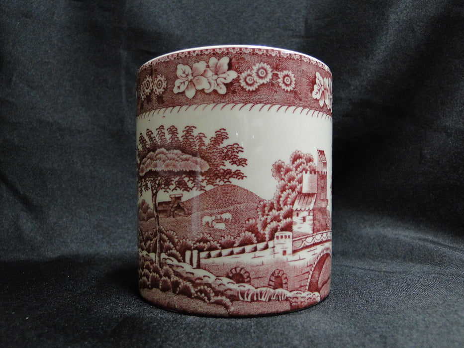 Spode Pink Tower, Pink Floral w/ Scene: Mug (s), 3 1/4" Tall