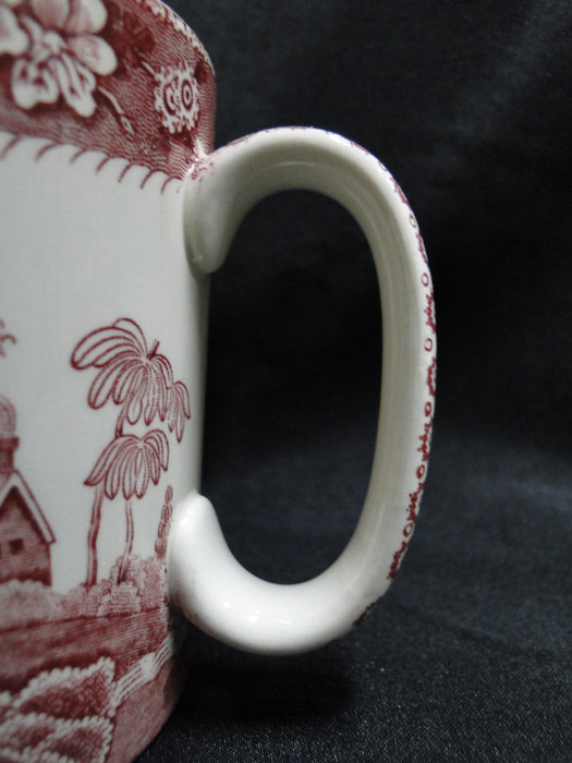 Spode Pink Tower, Pink Floral w/ Scene: Mug (s), 3 1/4" Tall