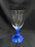 Villeroy & Boch Isabelle Blue, Blue Stem, Clear Bowl: Claret Wine (s), 6 3/8"
