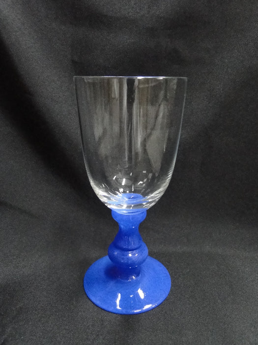 Villeroy & Boch Isabelle Blue, Blue Stem, Clear Bowl: Claret Wine (s), 6 3/8"