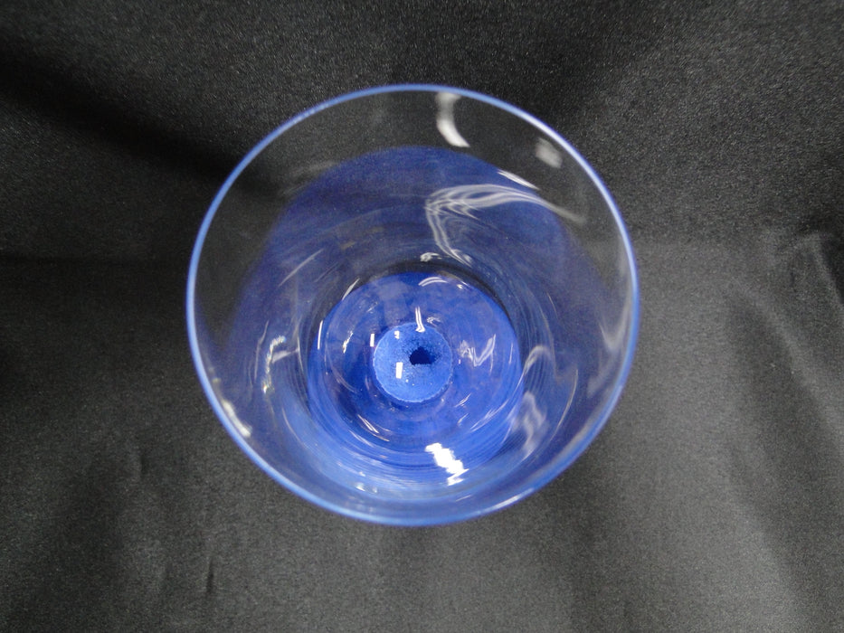 Villeroy & Boch Isabelle Blue, Blue Stem, Clear Bowl: Claret Wine (s), 6 3/8"