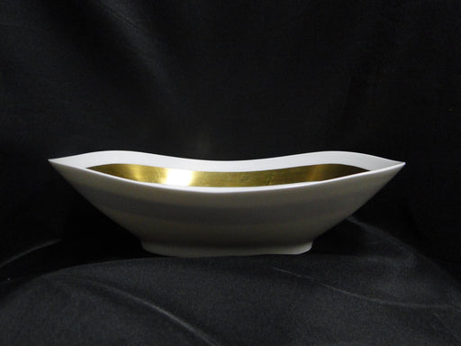 Raynaud Ceralene Anneau d'Or, Thick Gold Band: Oval Serving Bowl, 10 1/4"