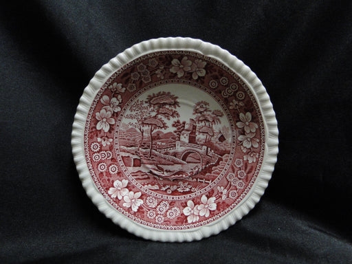 Spode Pink Tower, Pink Floral w/ Scene: 5 7/8" Saucer (s) Only, As Is