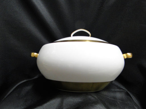 Raynaud Ceralene Anneau d'Or, Thick Gold Band: Serving Bowl & Lid, 11 5/8"