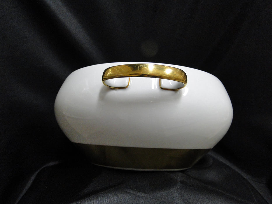 Raynaud Ceralene Anneau d'Or, Thick Gold Band: Serving Bowl & Lid, 11 5/8"