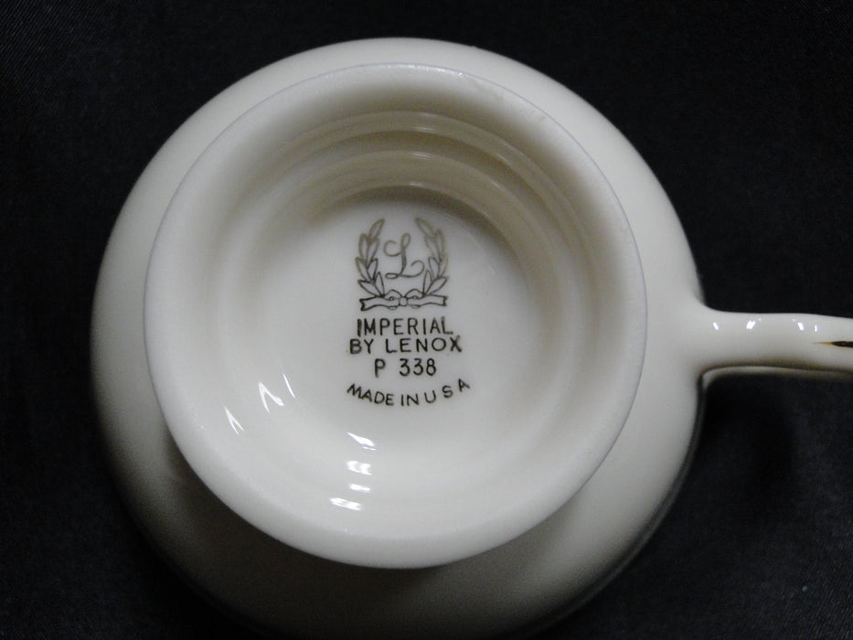 Lenox Imperial, Ivory w/ Gold Laurel & Trim: Cup & Saucer Set, 2 1/8"