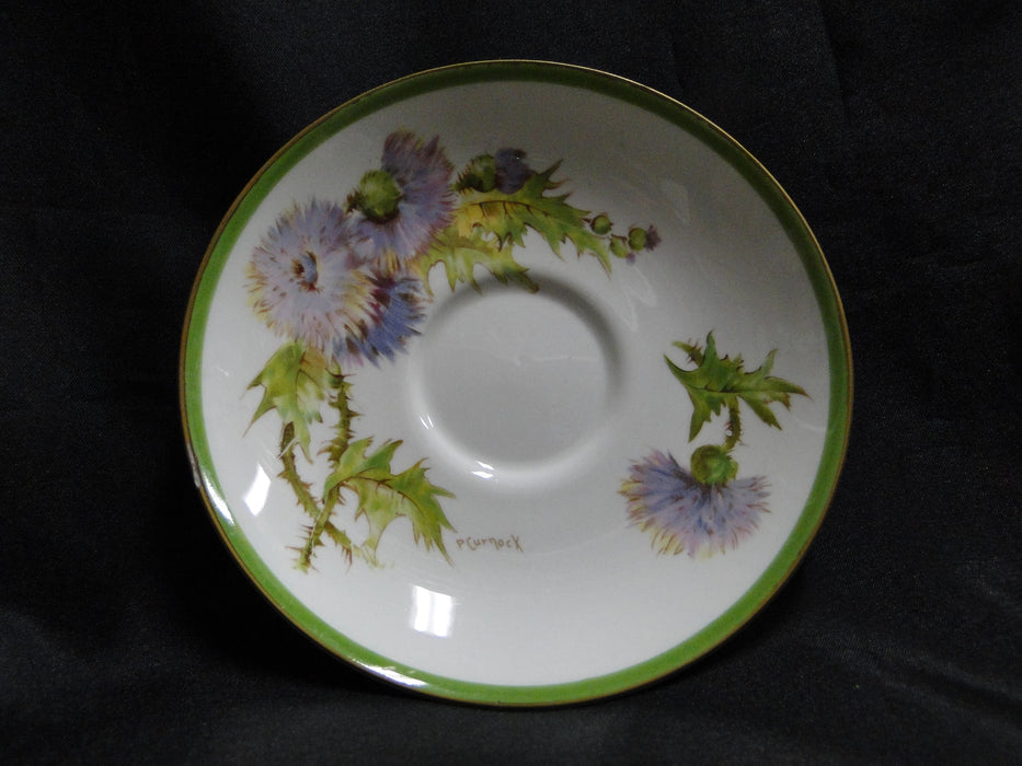 Royal Doulton Glamis Thistle, Purple: 5 1/2" Saucer (s) Only, No Cup, As Is