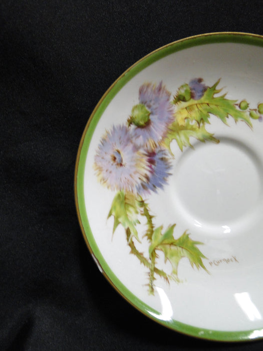 Royal Doulton Glamis Thistle, Purple: 5 1/2" Saucer (s) Only, No Cup, As Is